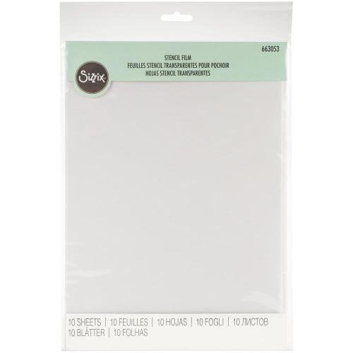 Sizzix Stencil Film 8.5"X11" 10/Pkg
