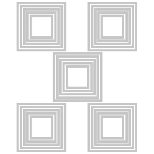 Sizzix Thinlits Dies By Tim Holtz Stacked Squares