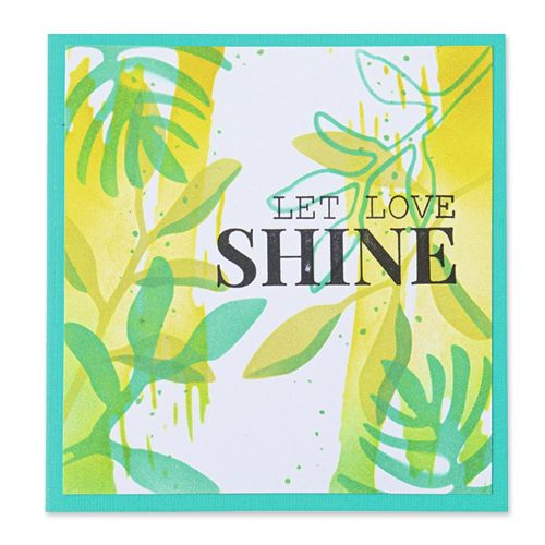 Sizzix - Layered Stencils 4PK - Watercolor Leaves by Olivia Rose