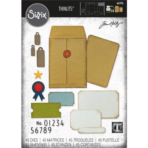 Sizzix Thinlits Die Set 45PK - Collector by Tim Holtz
