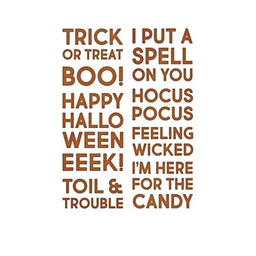 Sizzix Thinlits Die Set 9PK - Bold Text Halloween by Tim Holtz