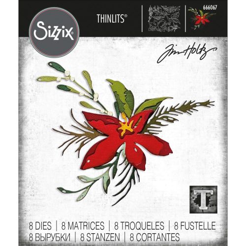Sizzix - Thinlits Die Set 8PK - Holiday Brushstroke #3 by Tim Holtz