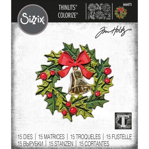 Sizzix - Thinlits Die Set 15PK - Yuletide, Colorize by Tim Holtz