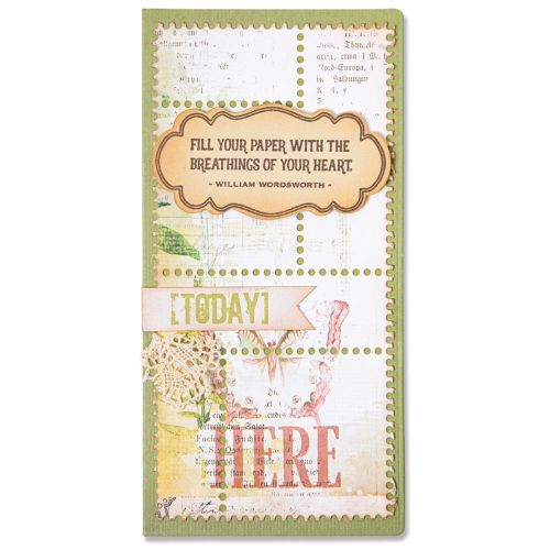 Sizzix Thinlits Die Set 4PK - Mini Slimline & Tickets by Eileen Hull - Postage as per Actual