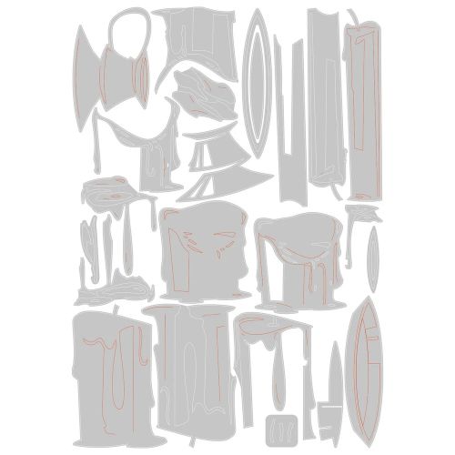 Sizzix Thinlits Die Set 23PK - Candleshop, Colorize by Tim Holtz