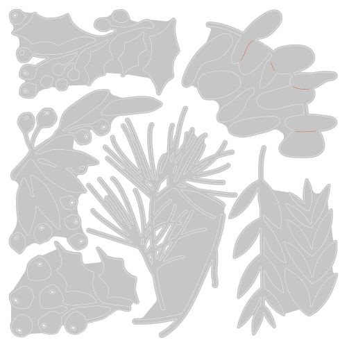 Sizzix Thinlits Die Set 6PK - Festive Gatherings by Tim Holtz