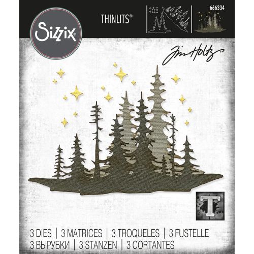 Sizzix Thinlits Die Set 3PK - Forest Shadows by Tim Holtz