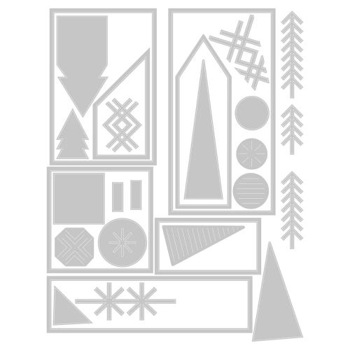 Sizzix Thinlits Die Set 27PK - Holiday Blocks by Tim Holtz