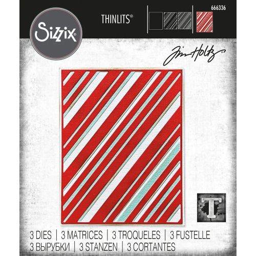 Sizzix Thinlits Die Set 3PK - Layered Stripes by Tim Holtz