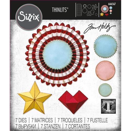 Sizzix Thinlits Dies By Tim Holtz 6/Pkg Vault Rosettes