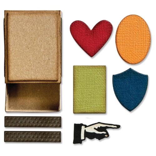 Sizzix Thinlits Dies By Tim Holtz 10/Pkg Vault Matchbox