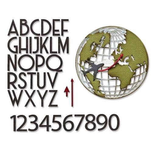 Sizzix Thinlits Dies By Tim Holtz 45/Pkg Vault World Travel