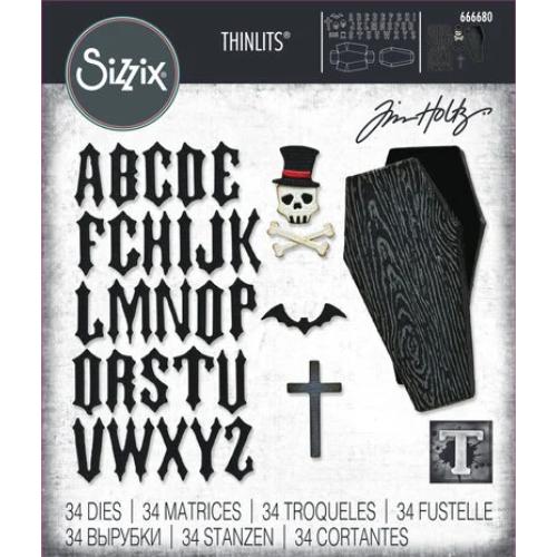 Sizzix Thinlits Die by Tim Holtz Vault Coffin Box (34pcs)