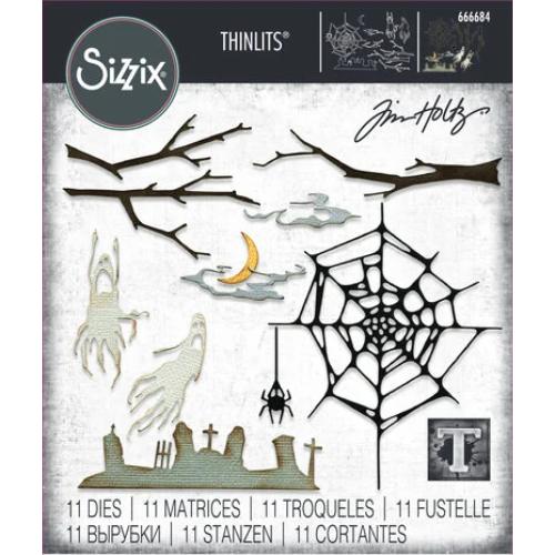 Sizzix Thinlits Die by Tim Holtz Vault Fright Night (11pcs) (666684)
