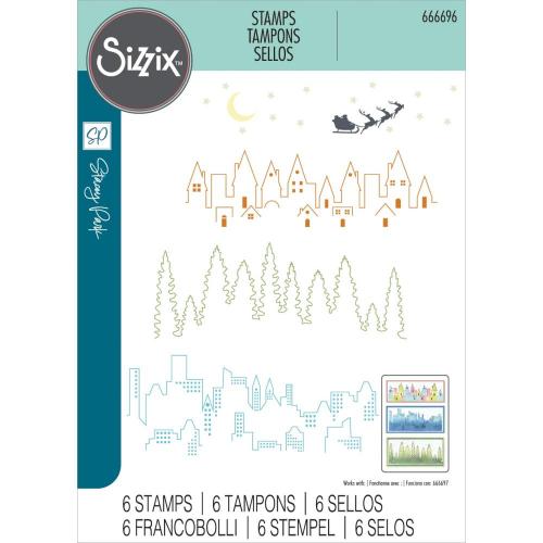 Sizzix Clear Stamps by Stacey Park Cosmopolitan, The View (6pcs)