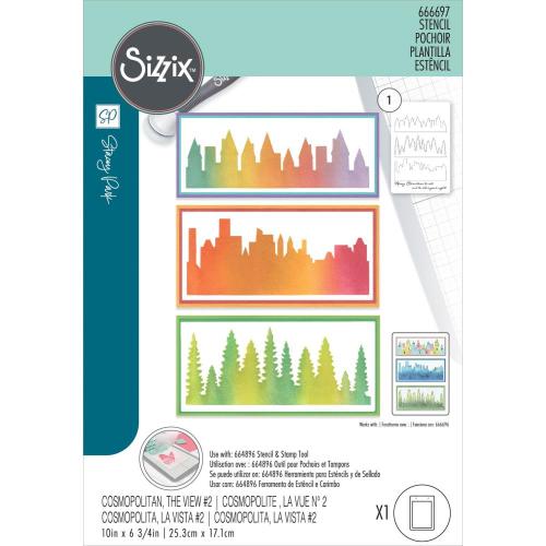 Sizzix Stencil by Stacey Park Cosmopolitan, The View #2
