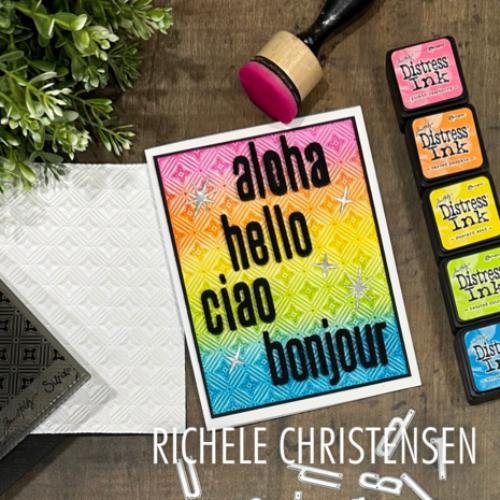 Sizzix Multi Level Textured Impressions Embossing Folder Vault Diamonds by Tim Holtz