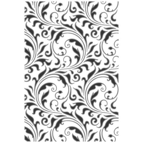 Sizzix Multi Level Textured Impressions Embossing Folder Vault Flourish by Tim Holtz