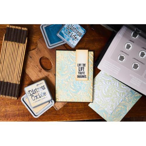 Sizzix Multi Level Textured Impressions Embossing Folder Vault Flourish by Tim Holtz