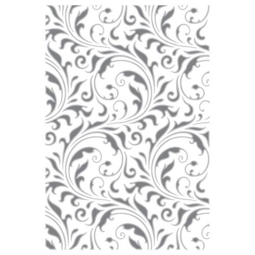 Sizzix Multi Level Textured Impressions Embossing Folder Vault Flourish by Tim Holtz
