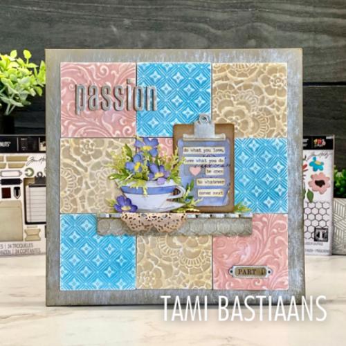 Sizzix Multi Level Textured Impressions Embossing Folder Vault Flourish by Tim Holtz