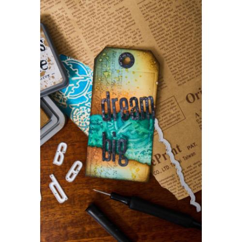 Sizzix Multi Level Textured Impressions Embossing Folder Vault Airmail by Tim Holtz