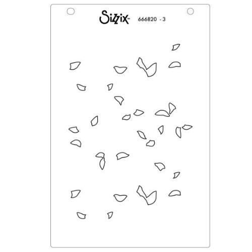 Sizzix A6 Stencil 4PK Serene Sophisticate #2 by Stacey Park