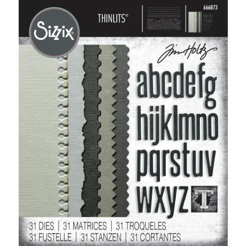 Sizzix Thinlits 31PK Die Set Vault Edges by Tim Holtz