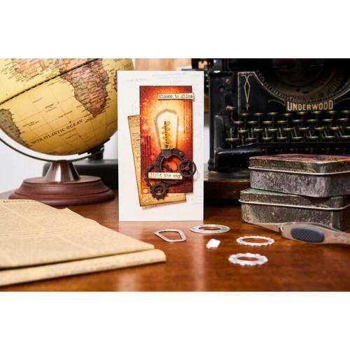 Sizzix Thinlits 37PK Die Set Vault Industrial by Tim Holtz