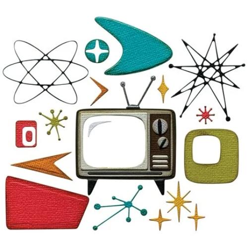 Sizzix Thinlits 24PK Die Set Vault Atomic Retro by Tim Holtz