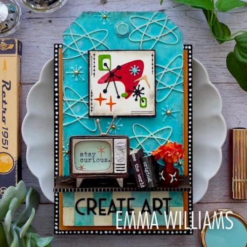 Sizzix Thinlits 24PK Die Set Vault Atomic Retro by Tim Holtz