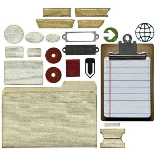 Sizzix Thinlits 24PK Die Set Vault Noteworthy by Tim Holtz