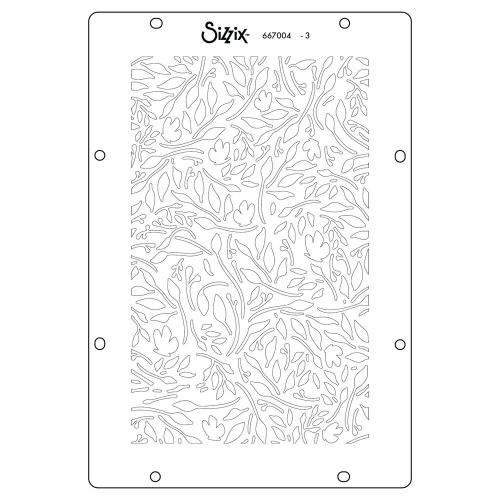 Sizzix Studio Layered Stencils by Willow Wolfe Backgrounds (4pcs) (667004)