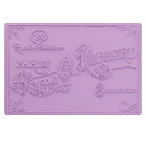Sizzix Studio A6 Multi-Level Embossing Folder Vintage Label by Willow WolfeÊ(667029)
