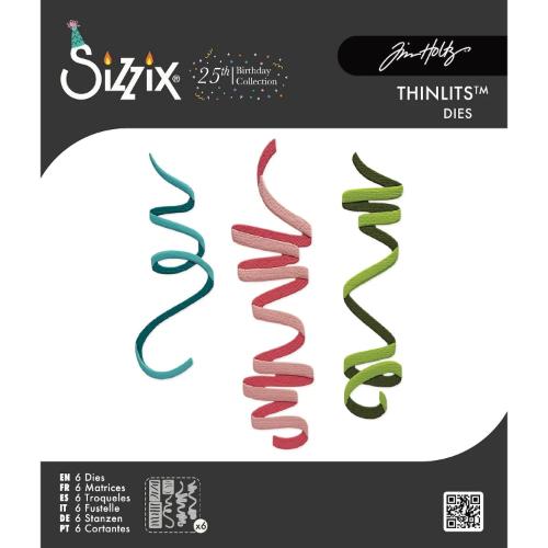 Sizzix Thinlets Die Set Celebration Streamers by Tim Holtz (667209)