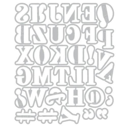 Sizzix Thinlits Die Set Lino Type Revival by 49 & Market (667221)