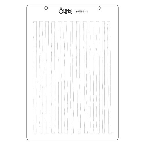 Sizzix Stencil A6 Holiday Layering Stripes by Vicki Boutin (667190)