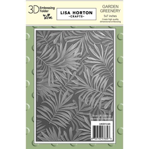 Lisa Horton Crafts Garden Greenery 5x7 3D Embossing Folder 