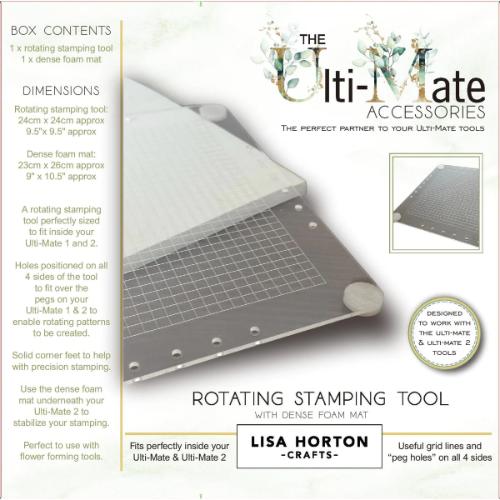 Lisa Horton Crafts Rotating Stamp Tool & Mat - Postage as per Actual
