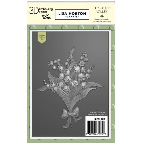 Lisa Horton Crafts Lily Of The Valley A6 3D Embossing Folder & Die