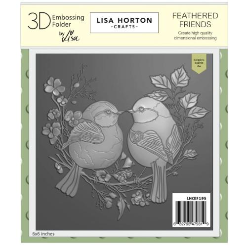 Lisa Horton Crafts Feathered Friends Embossing Folder & Die