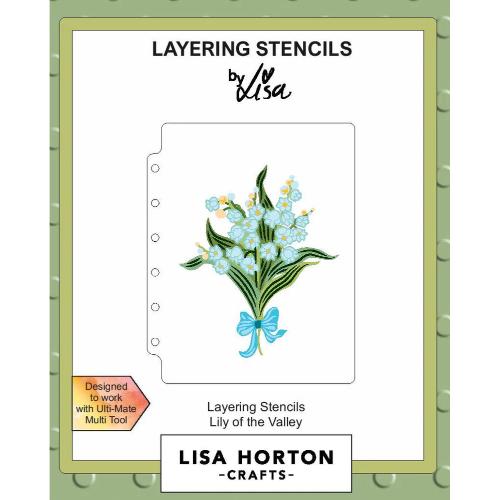 Lisa Horton Crafts Lily Of The Valley A6 Layering Stencils