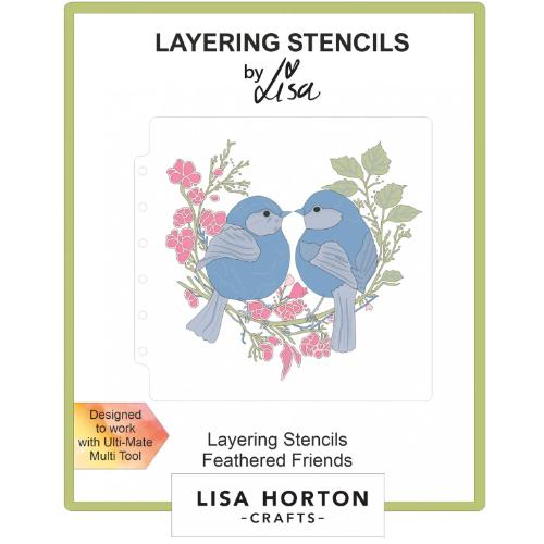 Lisa Horton Crafts Feathered Friends Layering Stencils