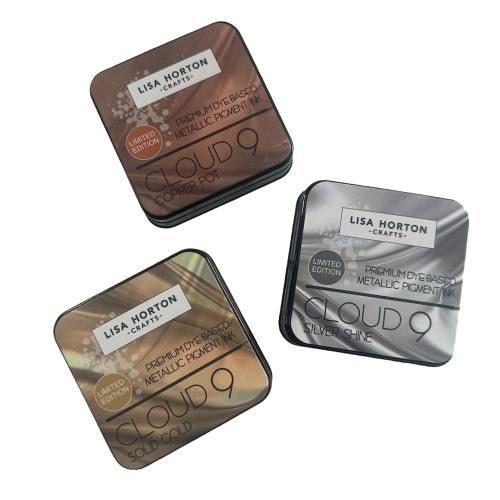 Lisa Horton Crafts Set of 3 Ltd Edition Metallic Ink Pads - Silver, Gold and Copper - Postage as per Actual