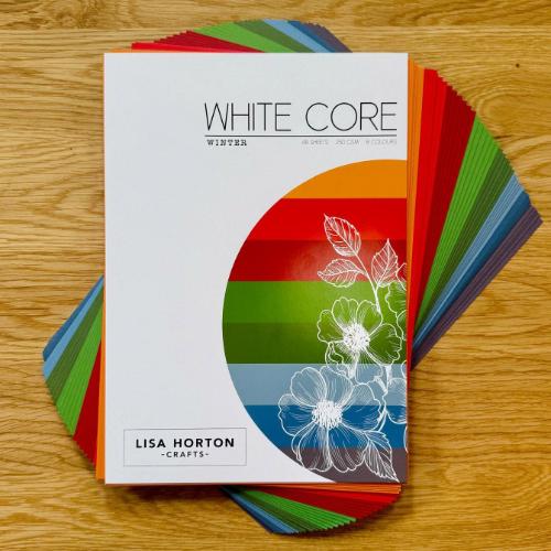 Lisa Horton Crafts 250gsm Cardstock 48/Pkg-White Core Winter - Postage as per Actual