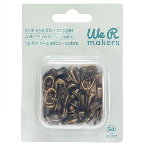 We R Crop-A-Dile Oval Eyelets-Copper 50pc