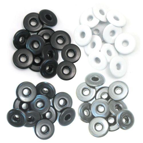We R Eyelets Wide 40/Pkg Gray