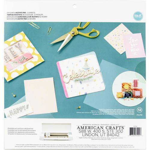 We R Acetate Pack 12"X12" 12/Pkg - Postage as per Actual