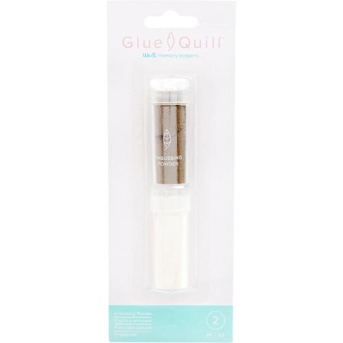 We R Memory Keepers Glue Quill Embossing Powder 2/Pkg-Clear & Gold - 3 Pack