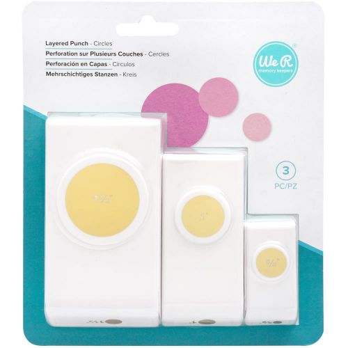 We R Memory Keepers Layering Punches 3/Pkg Circles - Postage as per Actual